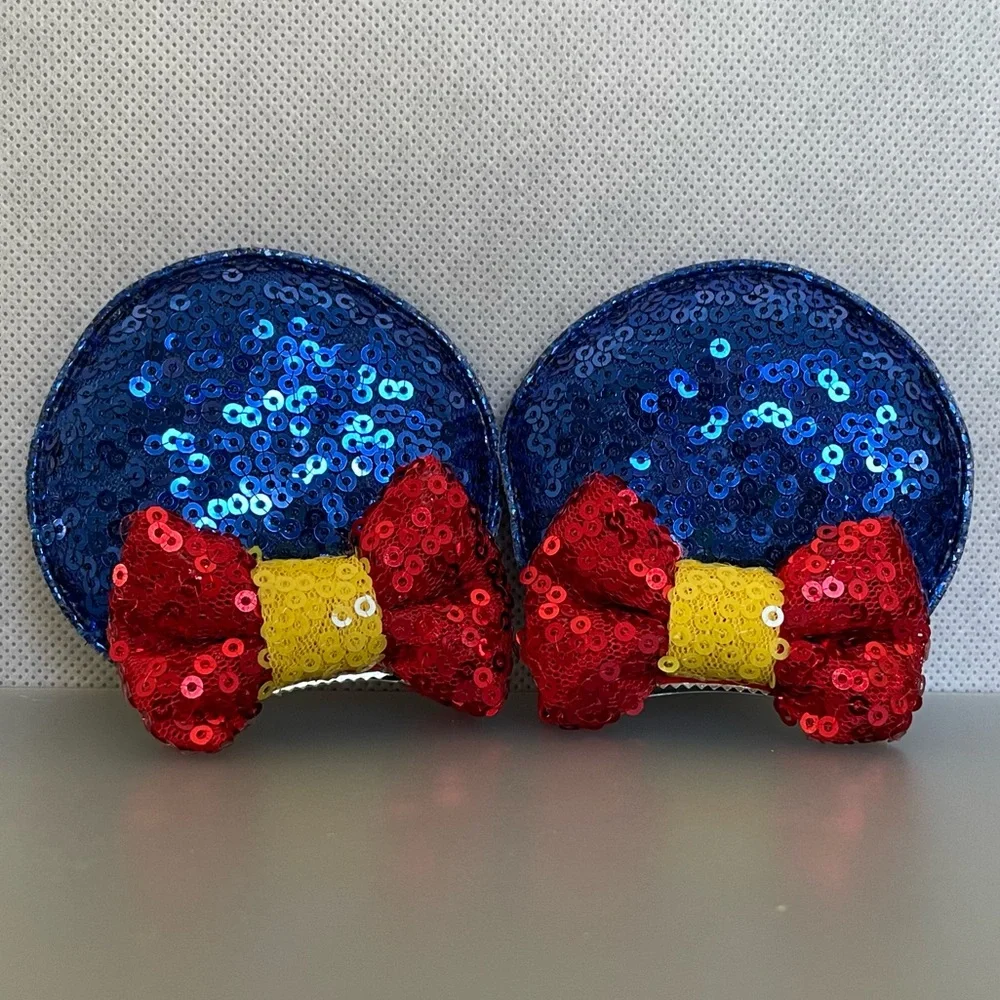 Minnie Mouse Ears Hair clips • Snow White